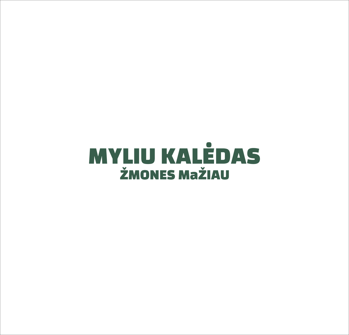 Balti UNISEX marškinėliai "Myliu kalėdas. Žmones mažiau."