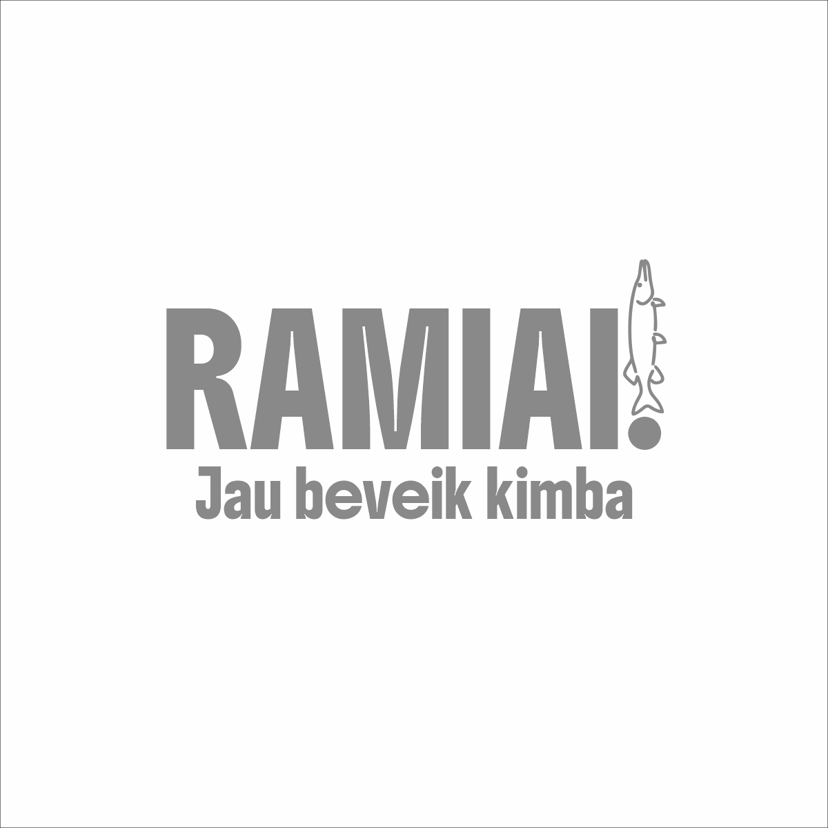 Balti unisex marškinėliai "Ramiai. Jau baveik kimba."